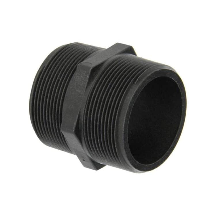 NIPLE CORTO DE POLIPROPILENO 3"