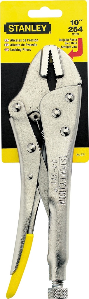 PINZA DE PRESION DE MORDAZA RECTA DE 10" LARGO