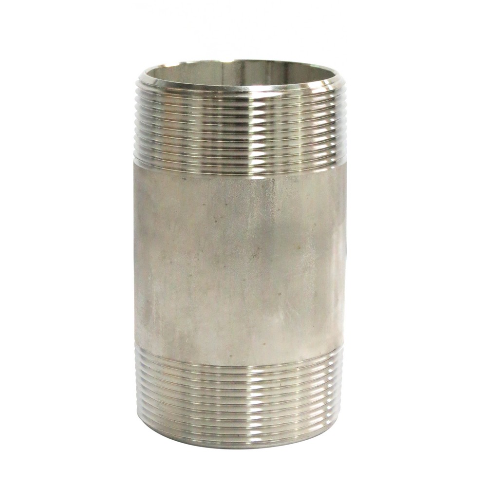 NIPLE ROSCADO 2" X 4" ACERO INOXIDABLE