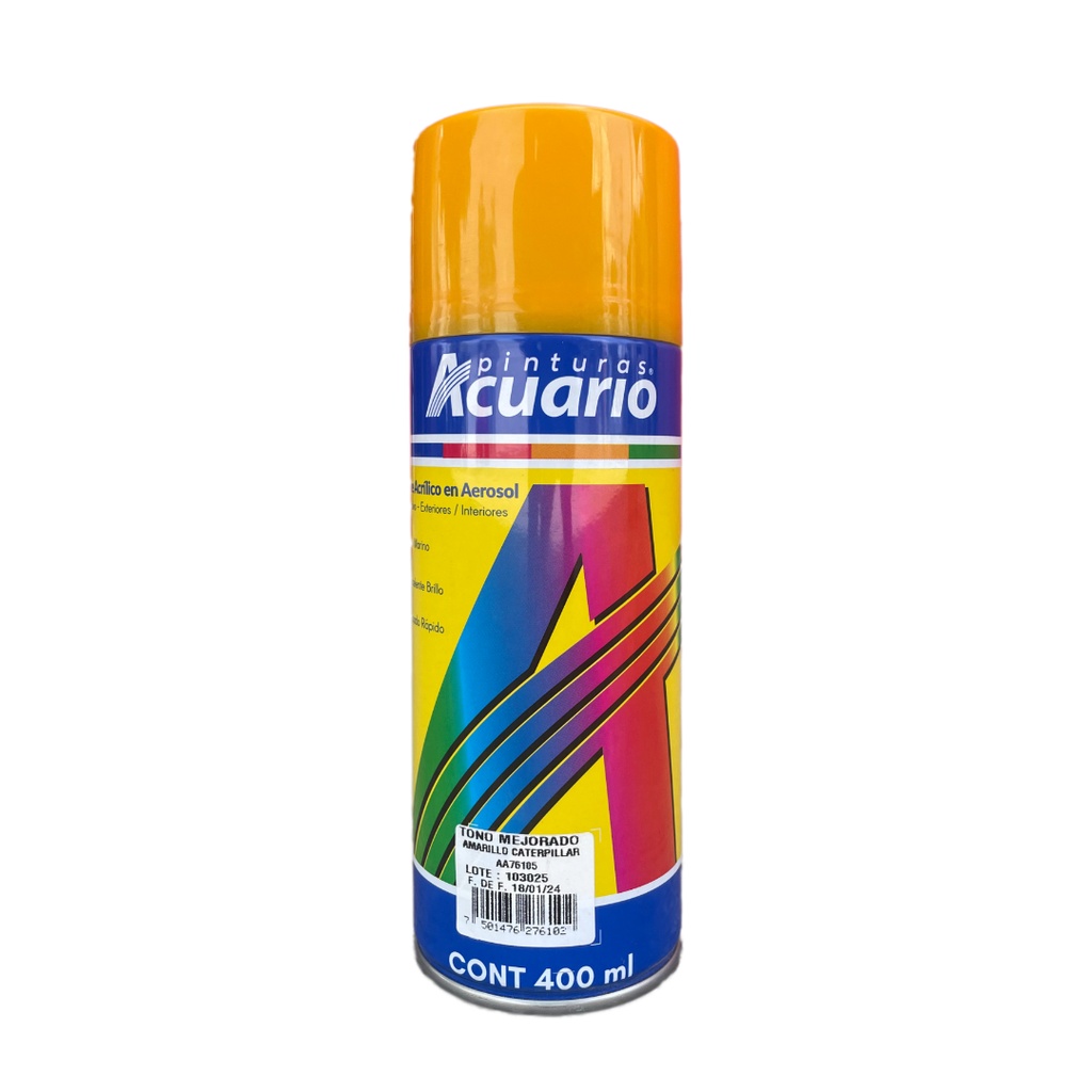 AEROSOL ACUARIO AMARILLO CARTERPILLAR 400ML