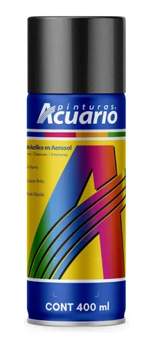 AEROSOL ACUARIO NEGRO METALICO 400ML