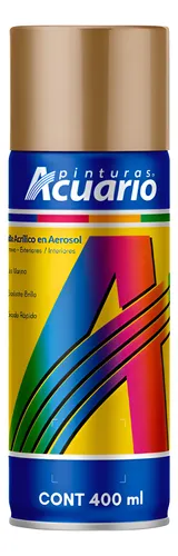 AEROSOL ACUARIO ORO PALIDO NIQUELADO 400ML