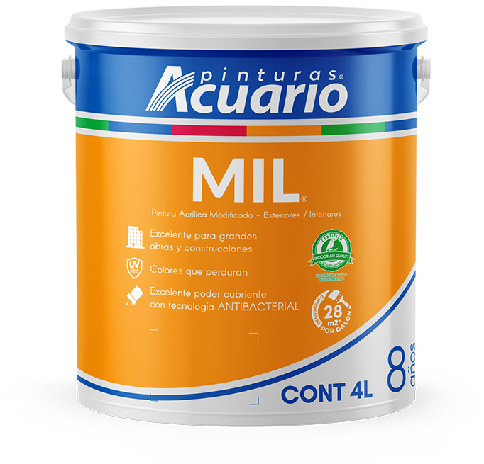 MIL PINTURA VINIL ACRILICA VIOLETA 4L