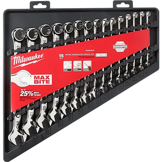 Juego de Llaves Combinadas Métricas 15 Piezas