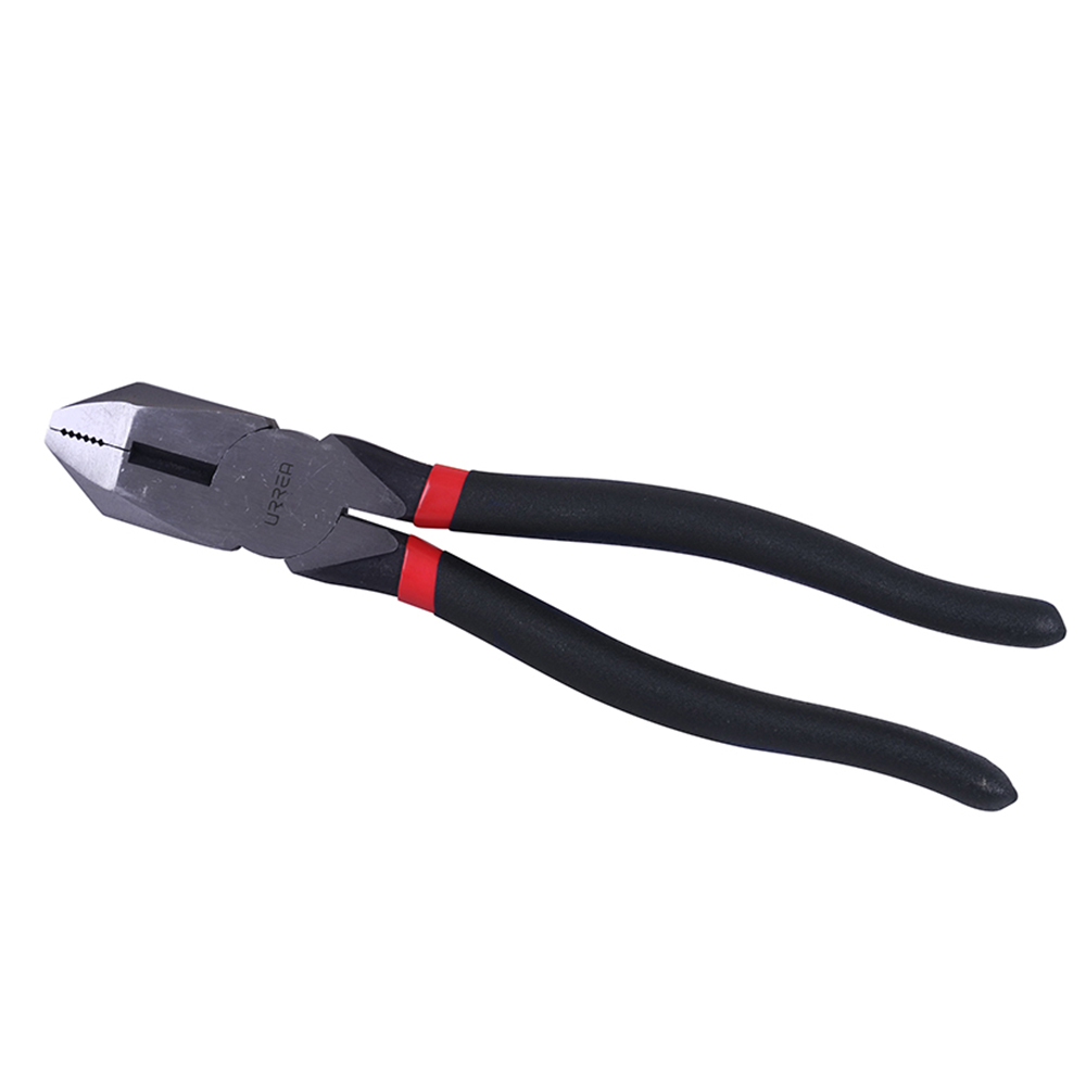 Pinza para electricista con mango rubber grip de 9" corte lateral