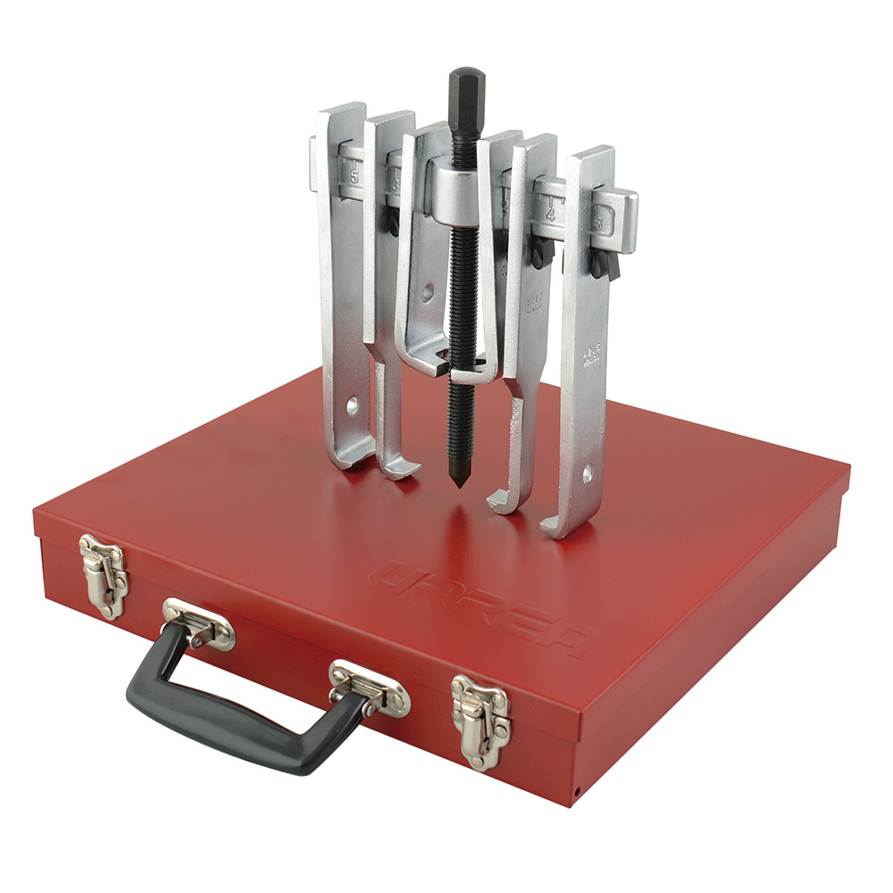 Extractor quijada recta tipo "A" 6 ton, 13 piezas en caja metálica