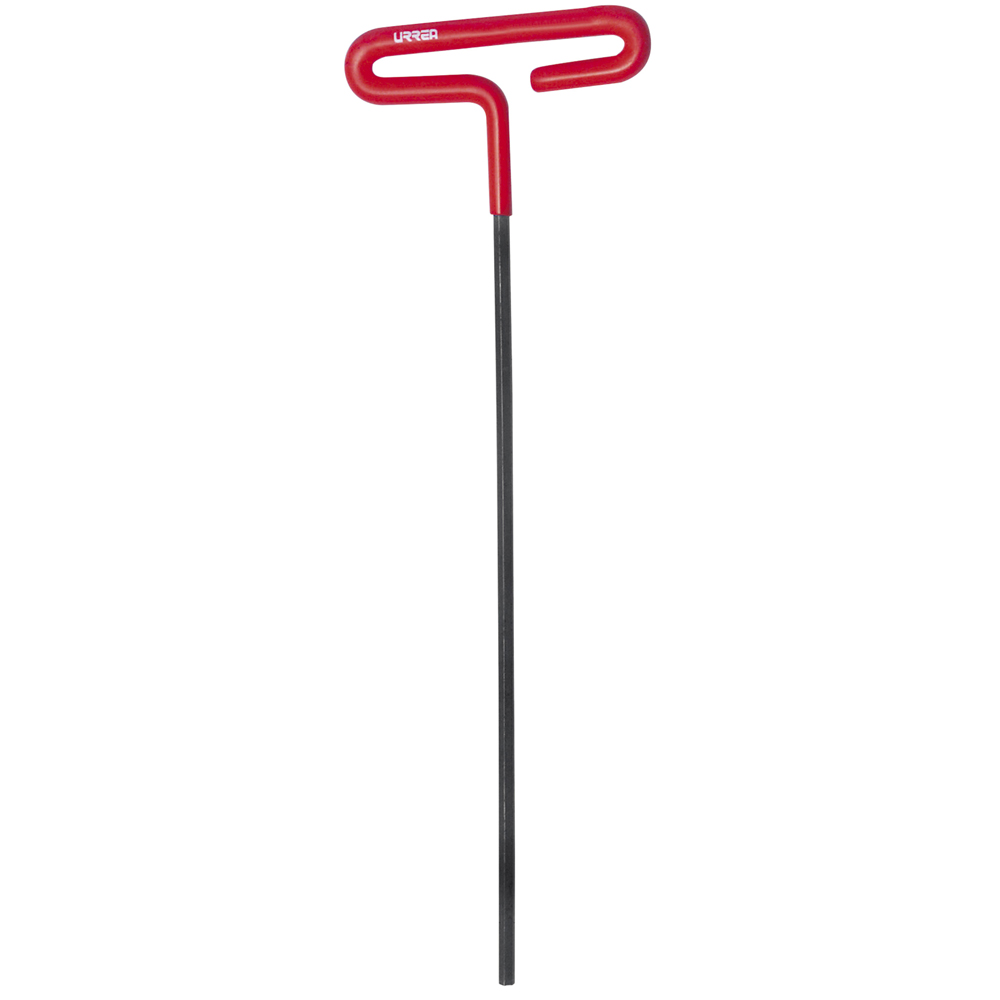 Llave hexagonal larga tipo "T" mango de vinil, en pulgadas, 3/16"