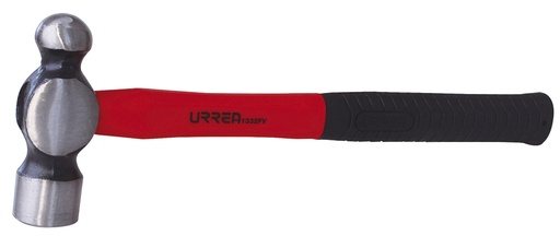 [095-09-35-050] Martillo de bola maquinado con mango de fibra de vidrio largo de 13", 12 oz