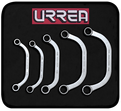 [095-06-36-017] Juego de llaves de obstrucción métricas, 12 puntas, 5 piezas