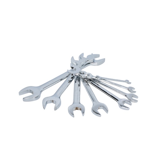 Juego de llaves españolas pulido espejo métricas, 9 piezas