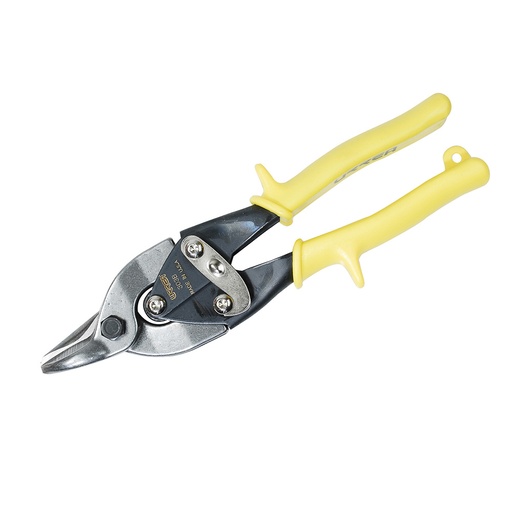 [095-06-52-013] Tijera para hojalatero con mango rubber grip tipo aviación bulldog universal, 9-1/2"