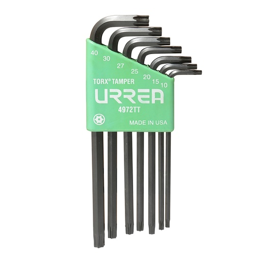 [095-06-38-174] Juego de llaves hexagonales tipo "L", Torx, tamper proof, 7 piezas