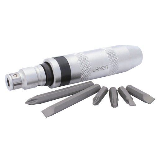 [095-09-15-002] Juego de destornillador de golpe con puntas intercambiables, 8 piezas