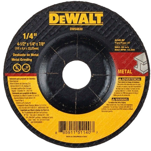 [053-01-04-001] Disco Abrasivo Tipo 27  (1/4")