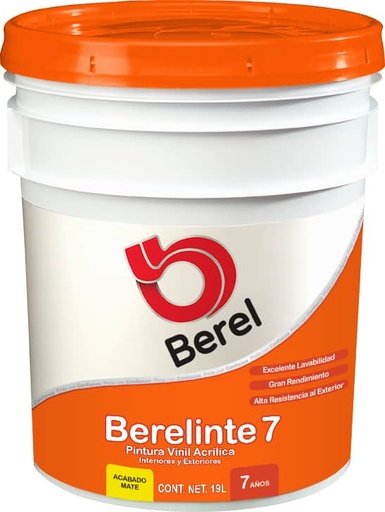 [304-21-14-069] Pintura Vinil Blanco Ostion 843, 19 L BERELINTE