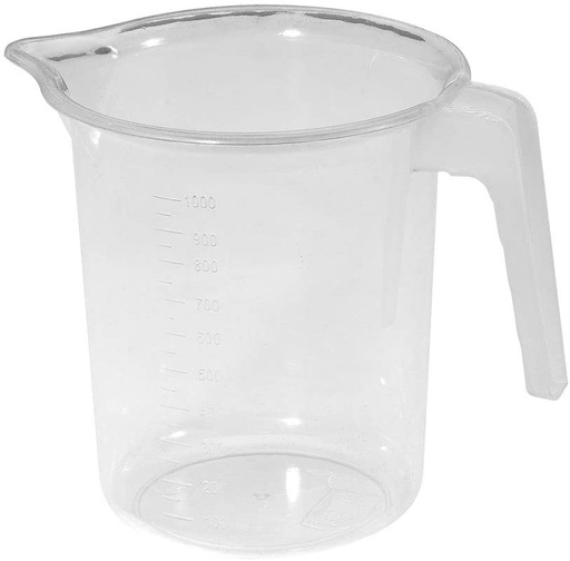 [900-00-16-081] Jarra Plástica Medidora Graduada 1 L transparente 900-00-16-081