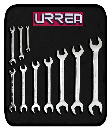 [095-06-37-040] Juego de 10 Llaves Españolas Pulido Espejo en Pulgadas (3000D)