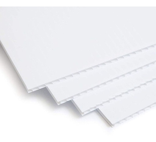 [900-03-06-710] Lamina Coroplast 4mm Blanca 600gr  (122cm x 244cm)
