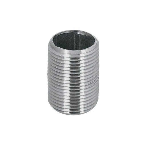 [173-22-48-018] Niple Galvanizado 1/4" x Rosca Corrida