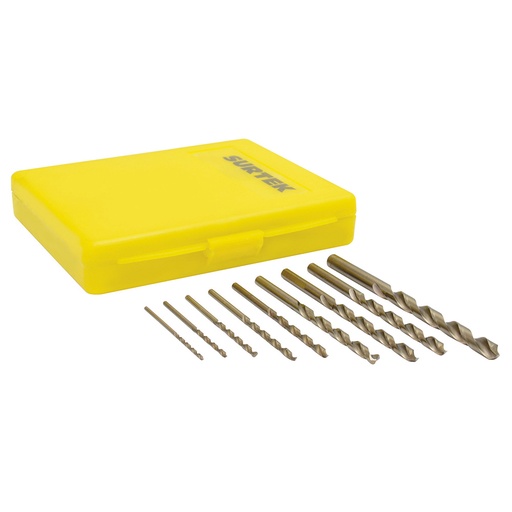 [093-08-01-015] Juego de 10 brocas acero alta velocidad con cobalto Surtek JBAV10