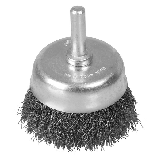 [093-01-22-017] Cepillo de Alambre / Carda de Copa con Zanco (1/4" 2-3/4"x.17mm)