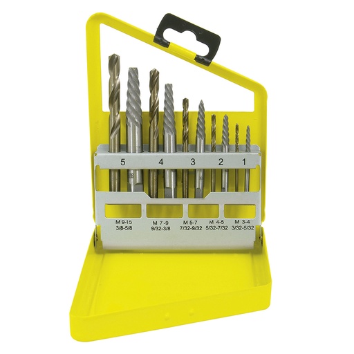 [093-07-40-014] Juego de extractor tuercas barridas 10 piezas Surtek 107044