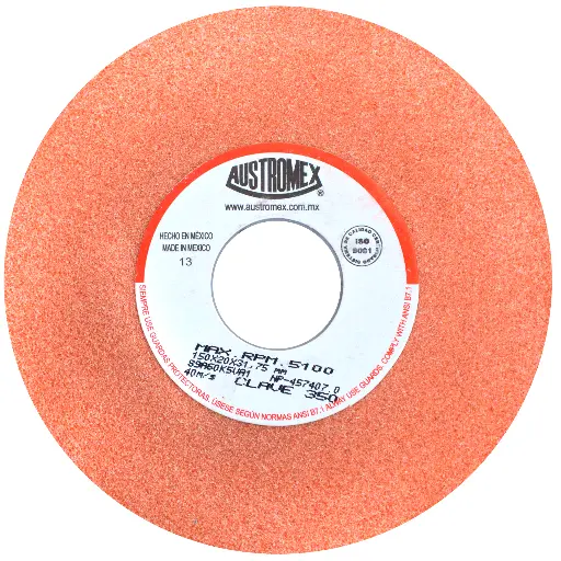 COPA ABRASIVA DE 125 X 50 X M14-2 PARA DEJAR UN ACABADO MEDIO EN MÁRMOL, GRANITO, TERRAZO, CONCRETO, LADRILLO, FUNDICIÓN DE ALUMINIO, BRONCE, ETC.