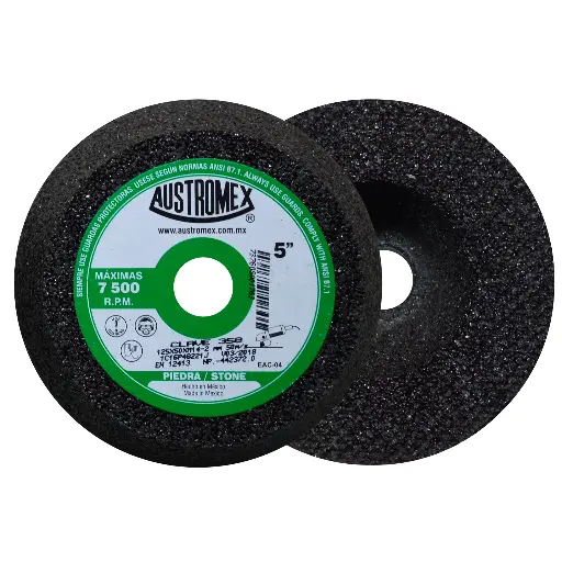 COPA ABRASIVA DE 125 X 50 X M14-2 PARA DEJAR UN ACABADO FINO EN MÁRMOL, GRANITO, TERRAZO, CONCRETO, LADRILLO, FUNDICIÓN DE ALUMINIO, BRONCE, ETC.