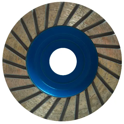 COPA DE DIAMANTE TURBO DE 100 X 22.2 MM PARA DESBASTE DE MÁRMOL, CONCRETO Y BLOQUE NO ABRASIVO