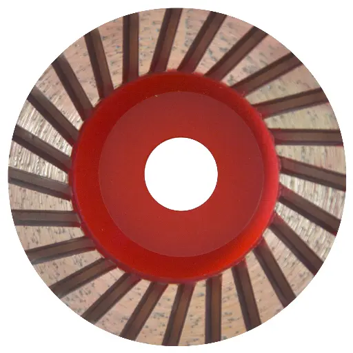 COPA DE DIAMANTE TURBO DE 100 X 22.2 MM PARA DESBASTE DE CANTERA Y OTROS MATERIALES ABRASIVOS