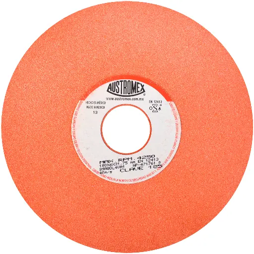 RUEDA ABRASIVA DE 180 X 6 X 31.75 MM PARA AFILAR TODO TIPO DE HERRAMIENTAS DE CORTE