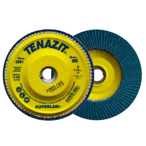 [109-01-05-043] DISCO ABRASIVO LAMINADO 4 1/2 X 5/8 G60