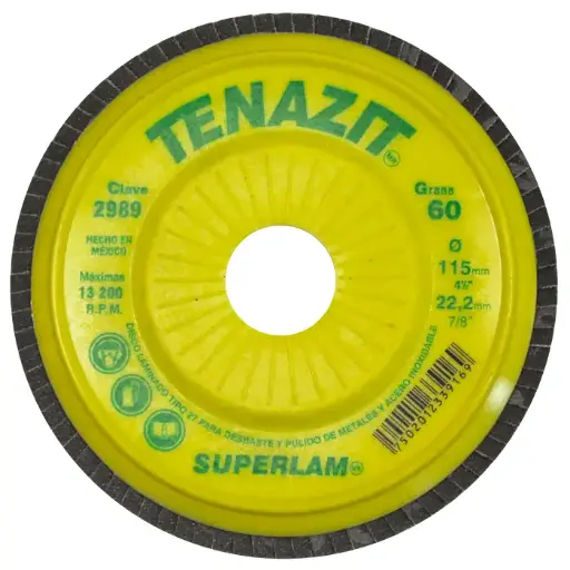 [109-01-05-045] DISCO ABRASIVO LAMINADO 4 1/2 X 7/8 G60