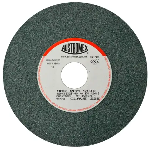 [109-01-18-063] RUEDA ABRASIVA ESMERIL 6X1X1/2 VERDE GC-60