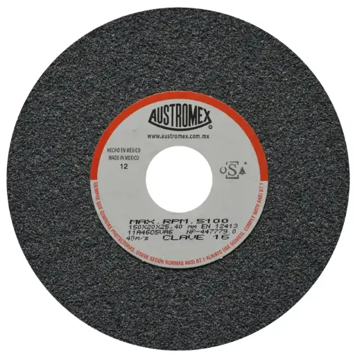 [109-01-20-024] RUEDA ABRASIVA ESMERIL USO GENARAL 6"X 3/4 X 1" A46