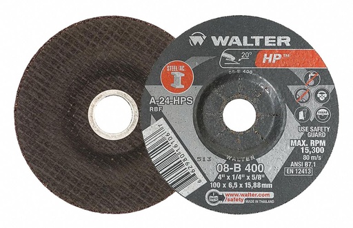 [126-01-02-005] DISCO ABRASIVO 4 X 1/4 X 5/8 HP