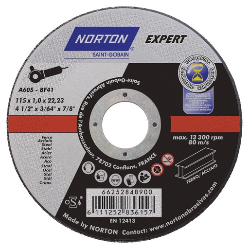 [388-01-04-023] DISCO ABRASIVO DESBASTE 175 X 6 X 22.2 CHARGER (66252929865)