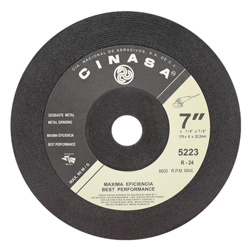 [495-01-04-022] DISCO ABRASIVO DESBASTE 7X1/4X7/8 49261