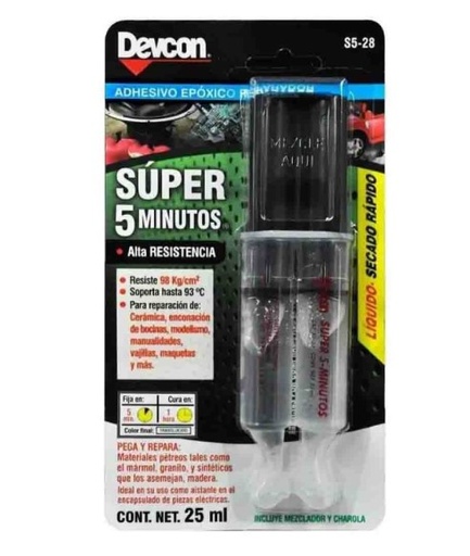 [022-20-03-039] ADHESIVO JERINGA TRANS.5 MIN.25ML