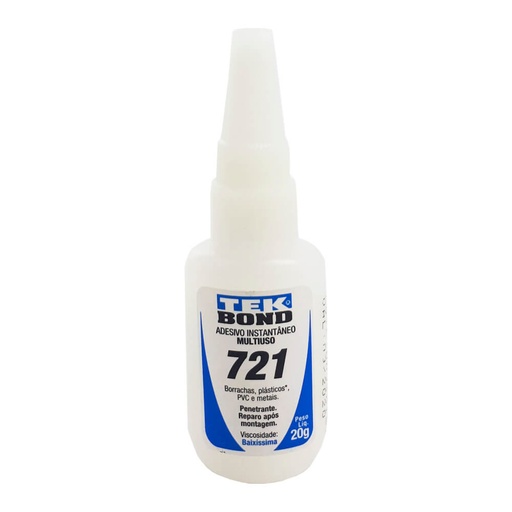 [178-20-04-006] ADHESIVO INSTANTANEO 721 TEKBOND 721 20G TUBO APLICADOR