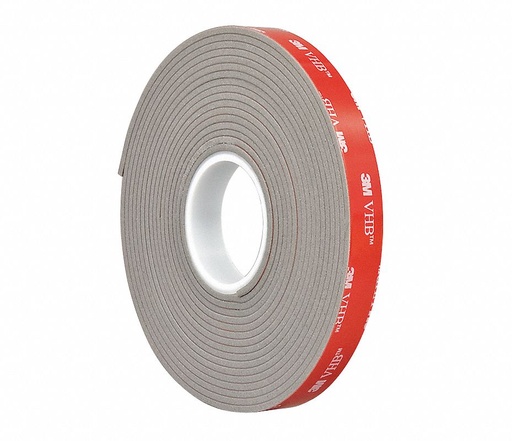 [049-19-32-030] CINTA DE ESPUMA VHB PARA MONTAJE PESADO GRIS EN BLISTER SCOTCH .025  X 1.5 M