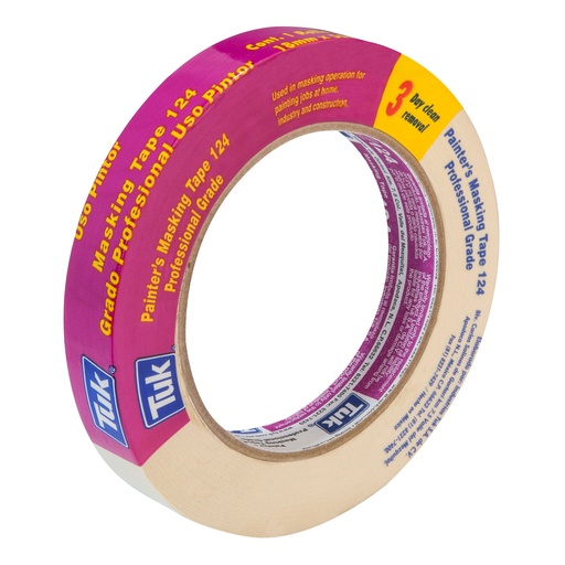 [161-01-06-009] CINTA MASKING TAPE 24 MM 1" 124 TUCK