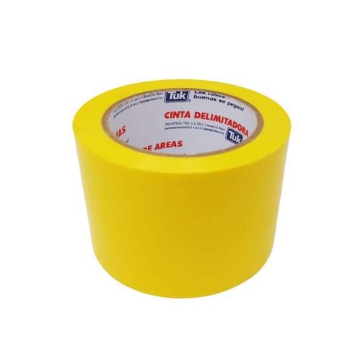 [161-20-01-101] CINTA DE AREAS PARA MARCAR 4" X 33 METROS COLOR AMARILLO