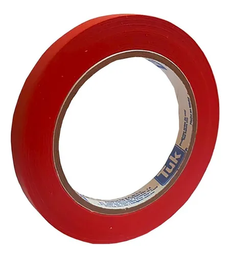 [161-20-01-125] CINTA DE  MASKING TAPE 24 MM X 50 MTS COLOR ROJO MCA TUK TIPO 105