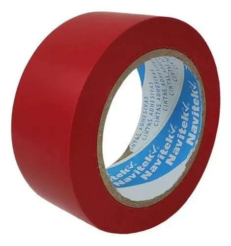 [900-04-20-324] CINTA DE DELIMITACIÓN COLOR ROJO ANCHO 2” LARGO 33 M MCA NAVITEK MOD 750