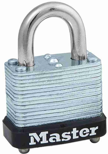 [360-05-19-086] CANDADO LAMINADO DE 1-1/8" (29MM) GANCHO 1" BLANCO