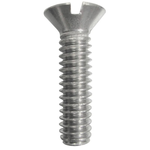 [081-25-19-100] TORNILLO ESTUFA CABEZA PLANA 3/16X3/8 ACERO INOXIDABLE