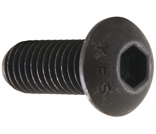 [418-01-01-023] TORNILLO CABEZA HUECA DE ACERO ALEADO DE ÓXIDO NEGRO, ROSCA M10 X 1,5 MM, 14 MM DE LARGO PAQ. 25 PZS