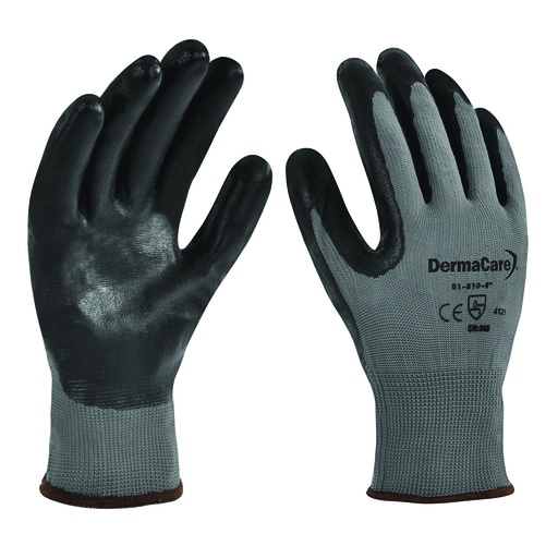 [316-03-17-401] GUANTE DE NYLON CON RECUBRIMIENTO DE NITRILO ESPUMADO T-6