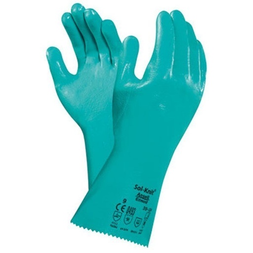 [501-03-16-093] GUANTE VERDE P/QUIMICOS T-9 SOL-KNIT